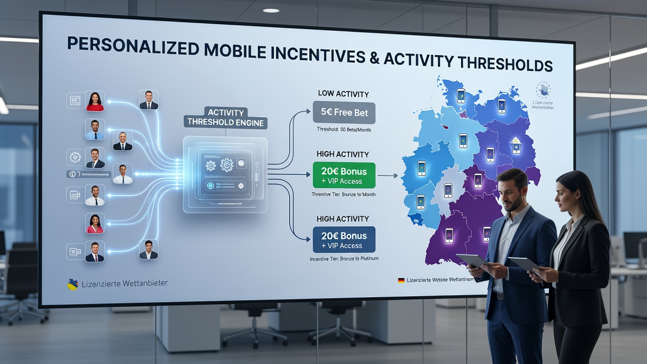 Mobile App-Oberfläche mit gestaffelten Anreizen und Aktivitätsfortschritt für deutsche Wett-Nutzer