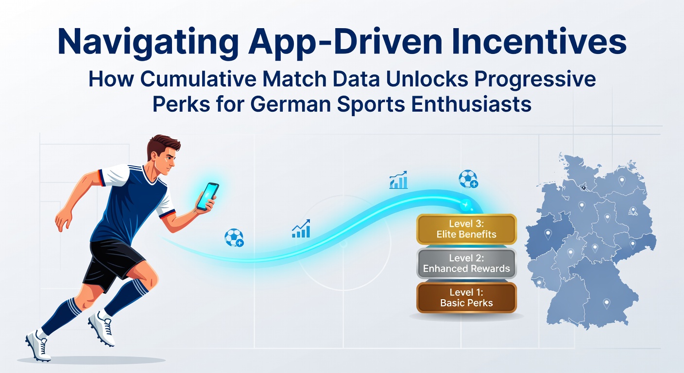 Smartphone-Bildschirm zeigt Sport-App mit Match-Daten und freigeschalteten Vorteilen für Nutzer in Deutschland